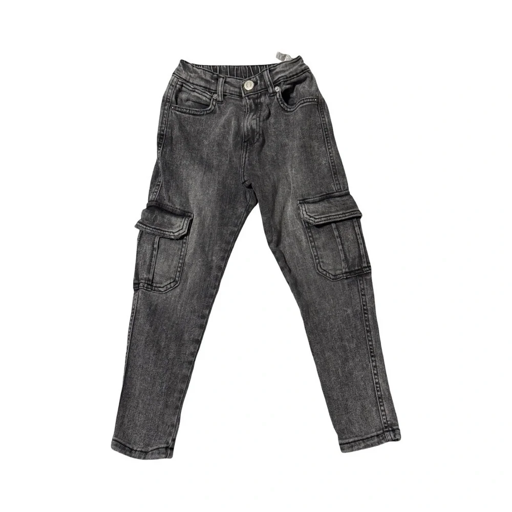 Zara Black Skinny Cargo Jeans